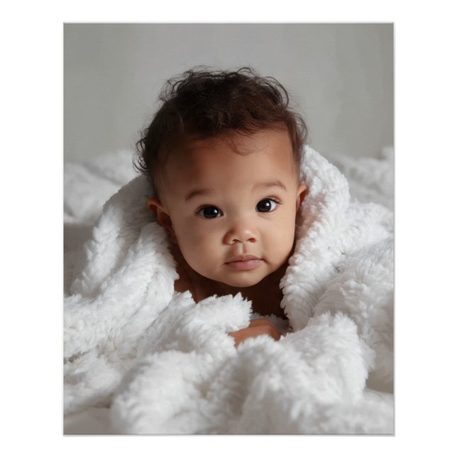 Your baby photo personalised poster (Front)