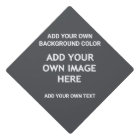 Your background colour, your image, your own text