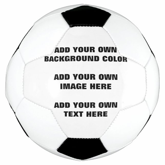 Your background colour, your image, your own text football (Front)