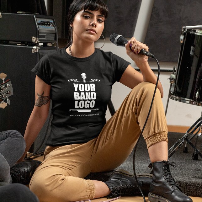 Your Band Logo - Choose Your Colour Womens T-Shirt (Choose from a variety of colors, styles and sizes.)