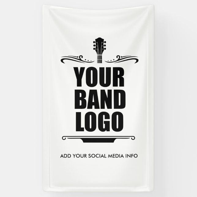Your Band Logo Long Banner (Vertical)