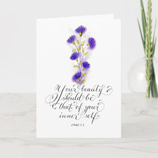 Your Beauty inspirational bible verse Card