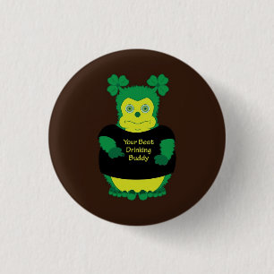 Your best drinking buddy Irish funny cartoon pin