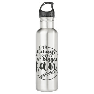 Your Biggest Fan Baseball Print 710 Ml Water Bottle