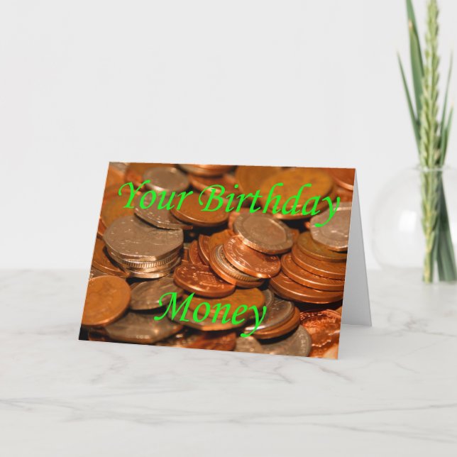 Your Birthday money Coin Card (Front)