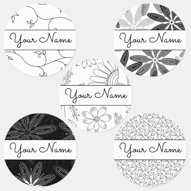 Your Black & White Floral Hand drawn (Group)