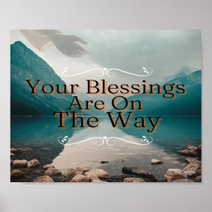Your Blessings Are On The Way Poster