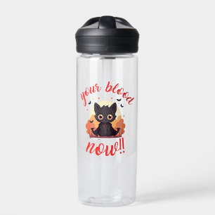 YOUR BLOOD NOW!! - Vampire kitten Water Bottle