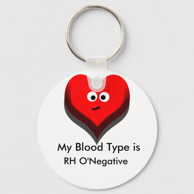 Your Blood Type Keychain (Front)