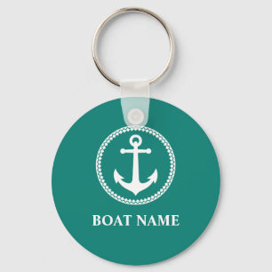 Your Boat Name Sea Anchor sa0a Key Ring