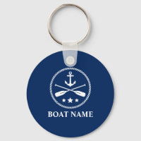 Your Boat Name with Anchor & Oars