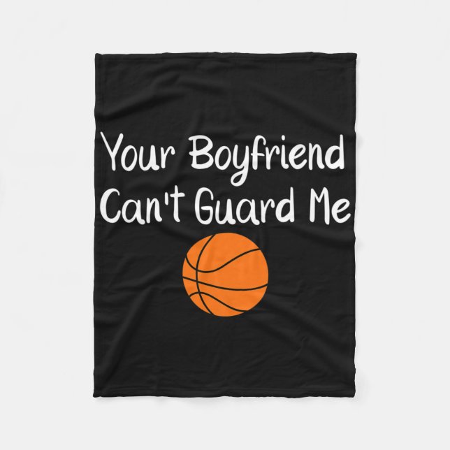 Your Boyfriend Can't Guard Me Sketll Sports  Fleece Blanket (Front)
