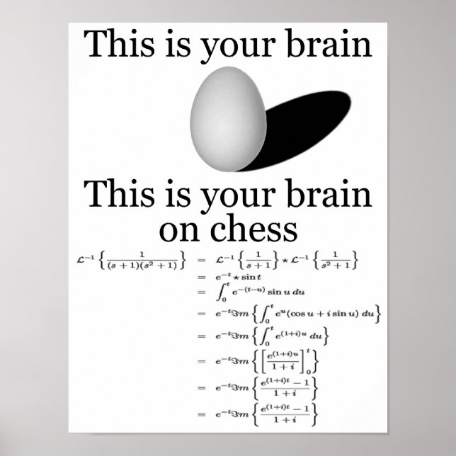Your Brain on Chess Poster (Front)