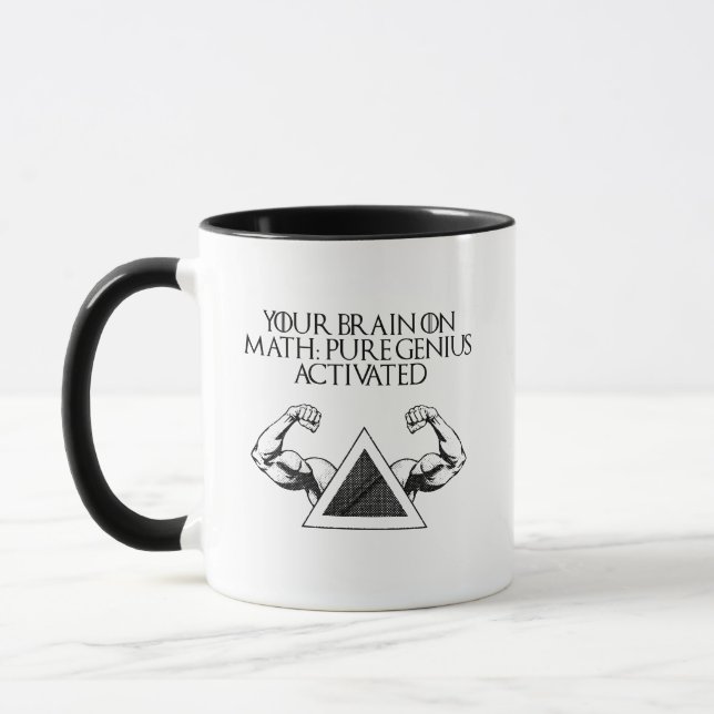 Your Brain On Math Pure Genius Activated Mug (Left)