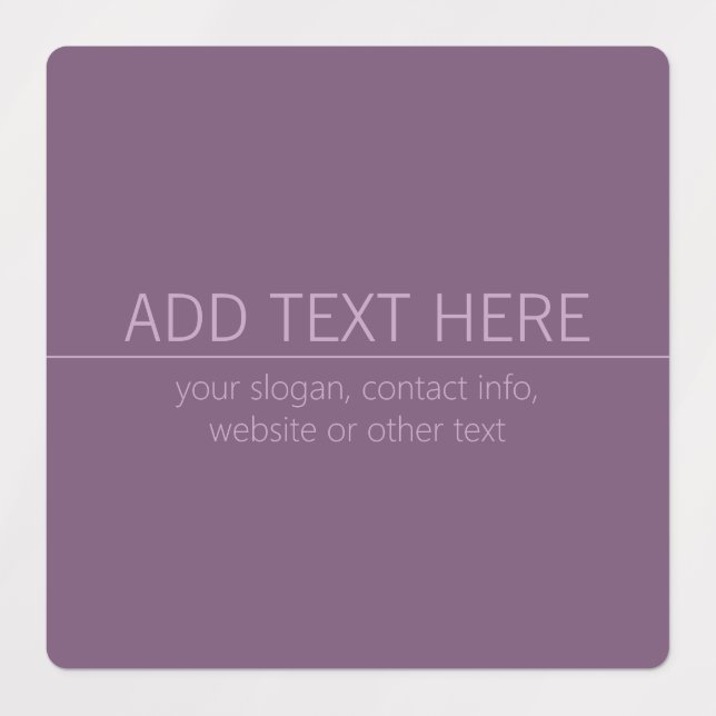 Your Brand or Business Name Modern Purple Mauve  (Design 1)