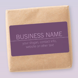 Your Brand or Business Name Modern Purple Mauve 