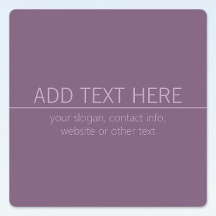 Your Brand or Business Name Modern Purple Mauve 