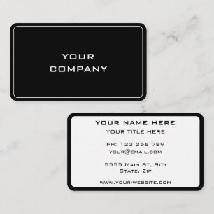 Your Branded Promotional Business Card Example