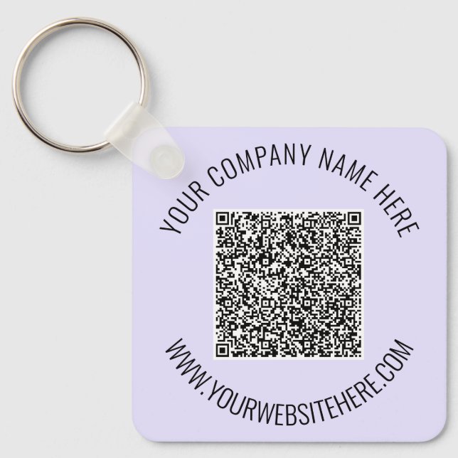 Your Branded Promotional QR Code Keychain Example (Front)