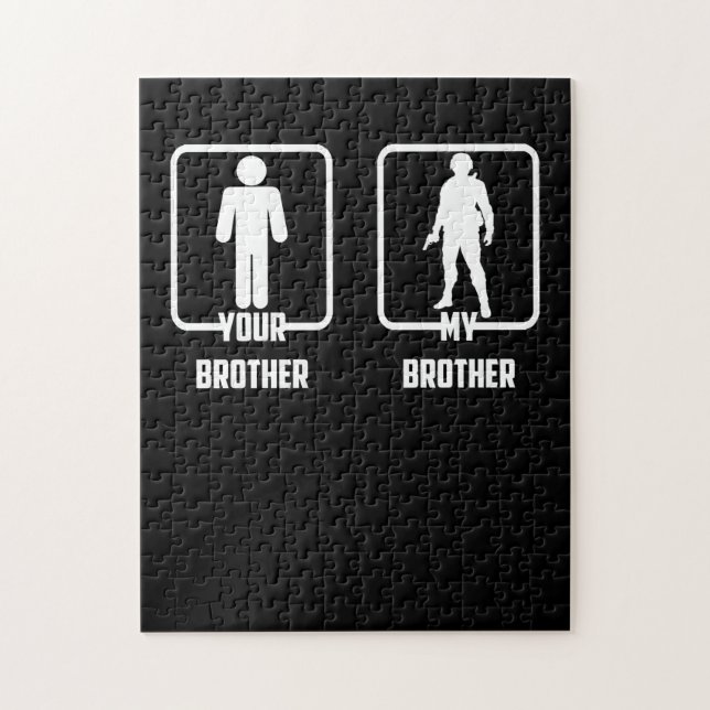 Your Brother My Brother Proud Army Brother Soldier Jigsaw Puzzle (Vertical)