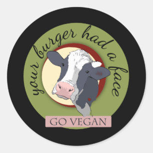 Your Burger Had a Face Classic Round Sticker