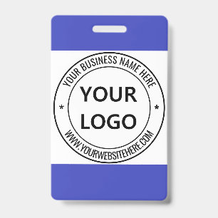 Your Business Badge Stamp with Logo Name Website ID Badge