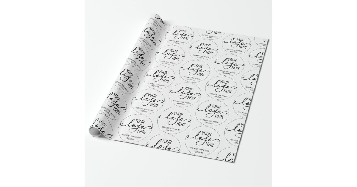 Your Business Company Logo Promotional Marketing Wrapping Paper Zazzle