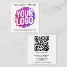 Your Business Company Team Logo and QR Code & Text