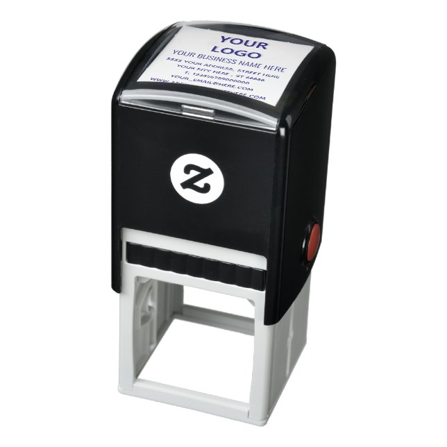 Your Business Logo Address Company Personalised  Self-inking Stamp (Product)