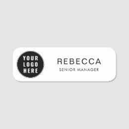 Your Business Logo and Company Employee Name Name Tag