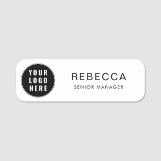 Your Business Logo and Company Employee Name Name Tag