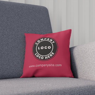 Your Business Logo and Company Website Cushion