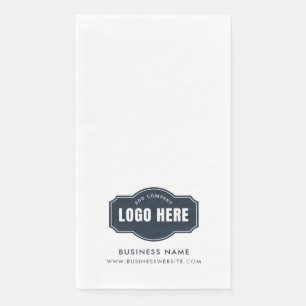Your Business Logo and Corporate Website Custom Napkin