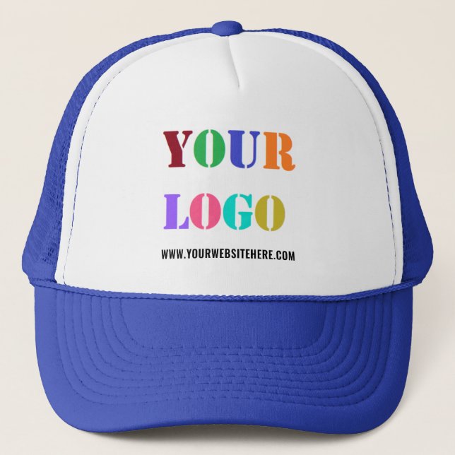 Your Business Logo and Custom Text Promotional Hat (Front)