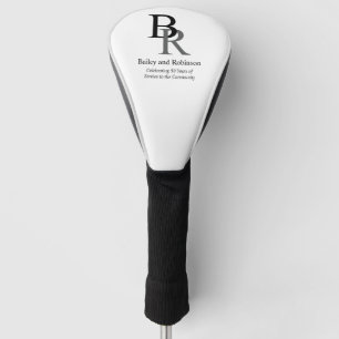 Your Business Logo and Tag Line Promotional Golf Head Cover