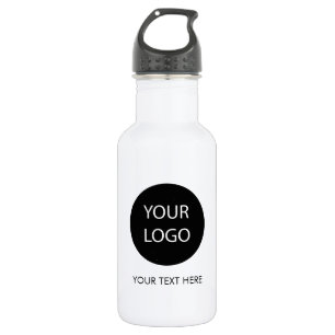 Your Business Logo and Text Custom 532 Ml Water Bottle