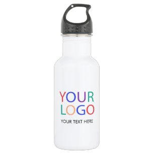 Your Business Logo and Text Custom 532 Ml Water Bottle