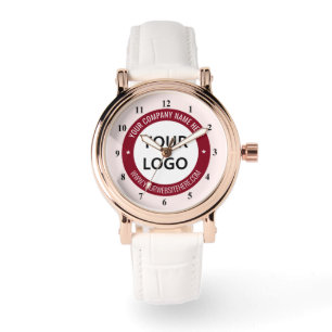 Your Business Logo and Text Personalised Watch