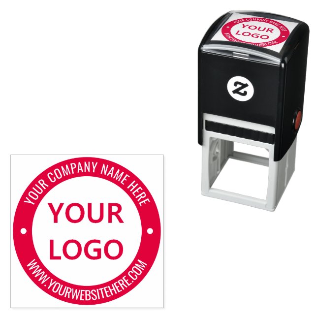Your Business Logo and Text Professional Stamp (In Situ)