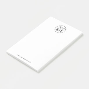 Your Business Logo and Website Company Swag Post-it Notes