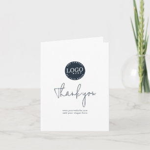 Your Business Logo and Website Corporate Clients Thank You Card