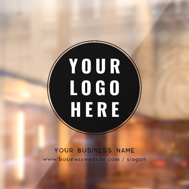 Your Business Logo and Website Custom Marketing Window Cling (Sheet 2)