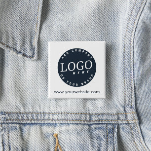 Your Business Logo and Website Custom Promotional 15 Cm Square Badge