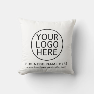 Your Business Logo and Website Stylish Custom Cushion