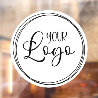 Your Business Logo as Circle Shape Window Cling