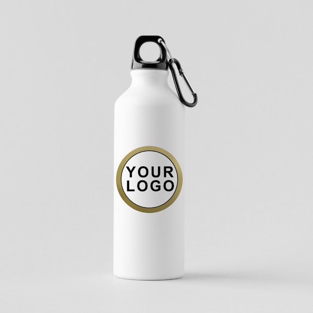 Your Business Logo Brand Water Bottle Sticker (Stylishly Personalize with Your Business Logo/Design.)