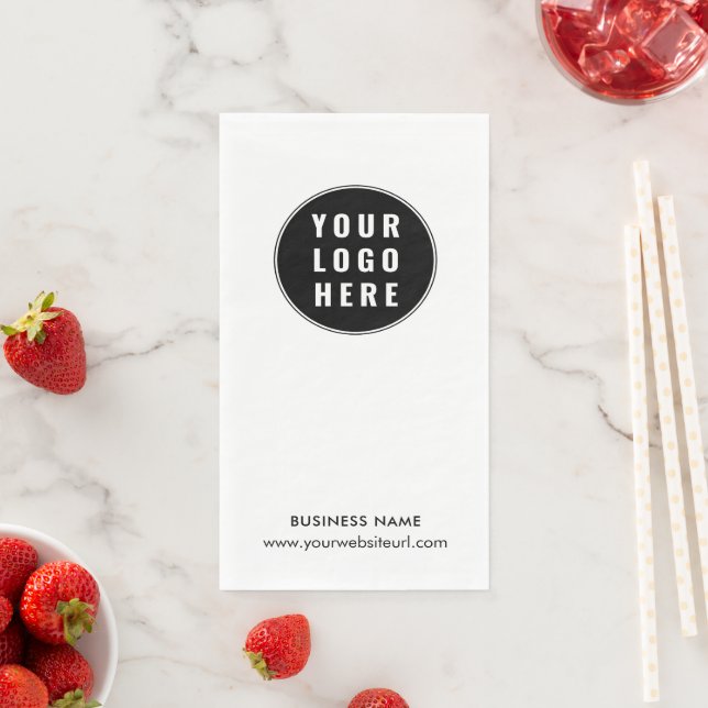 Your Business Logo Brand Website Promotional Napkin (Insitu)