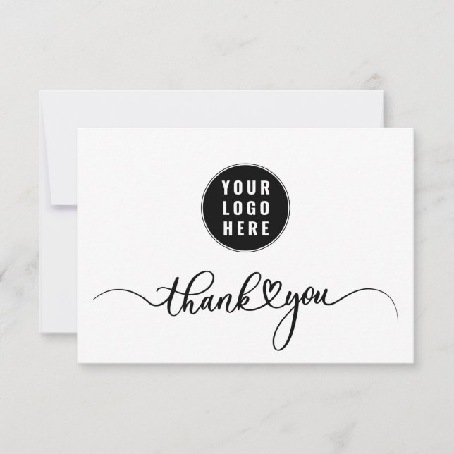 Your Business Logo Company Client Appreciation Thank You Card (Front)