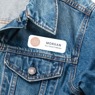 Your Business Logo Company Employees Conference Name Tag