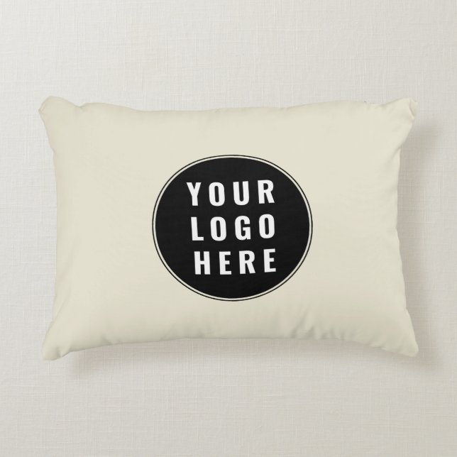 Your Business Logo Company Swag Decorative Cushion (Front)